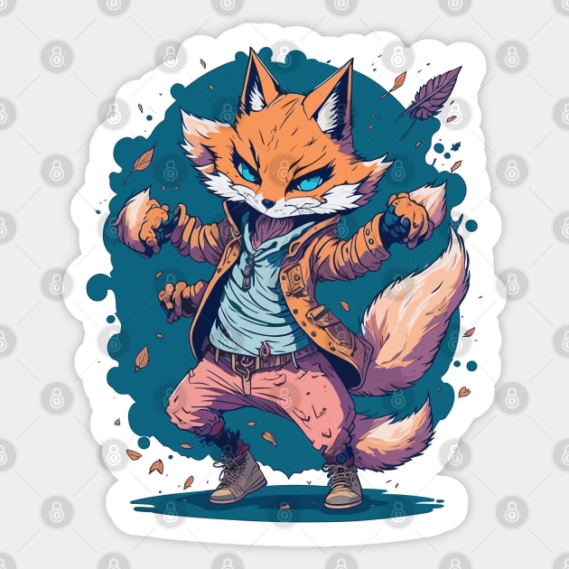 Hip Hop Dancing Fox Sticker by hippohost